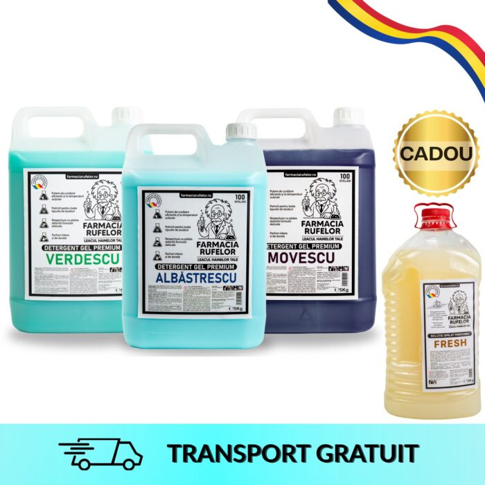 PACHET FAMILY - Detergent 3x5 litri+ CADOU 3 litri solutie de pardoseală
